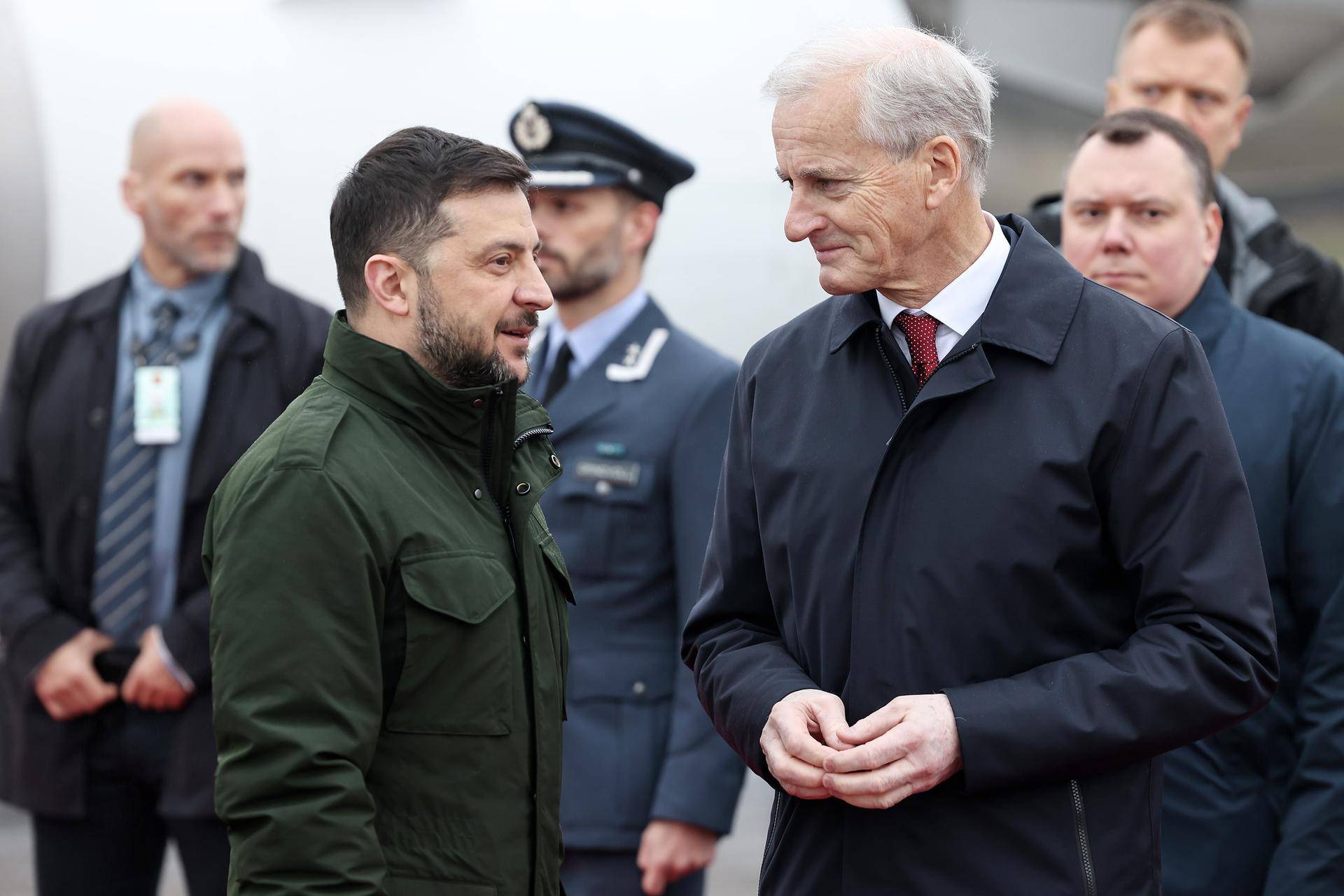 Bilde av Møte mellom ukrainas president Zelenskyj og statsminister Støre