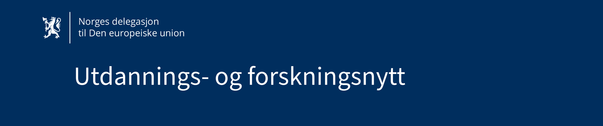 Header i utdanning- og forskningsnytt