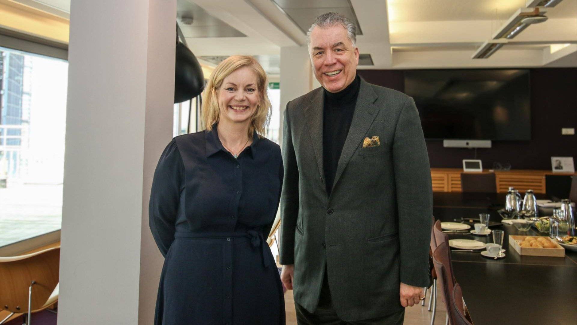 Bilde Sigrun Aasland og MEP Christian Ehler.