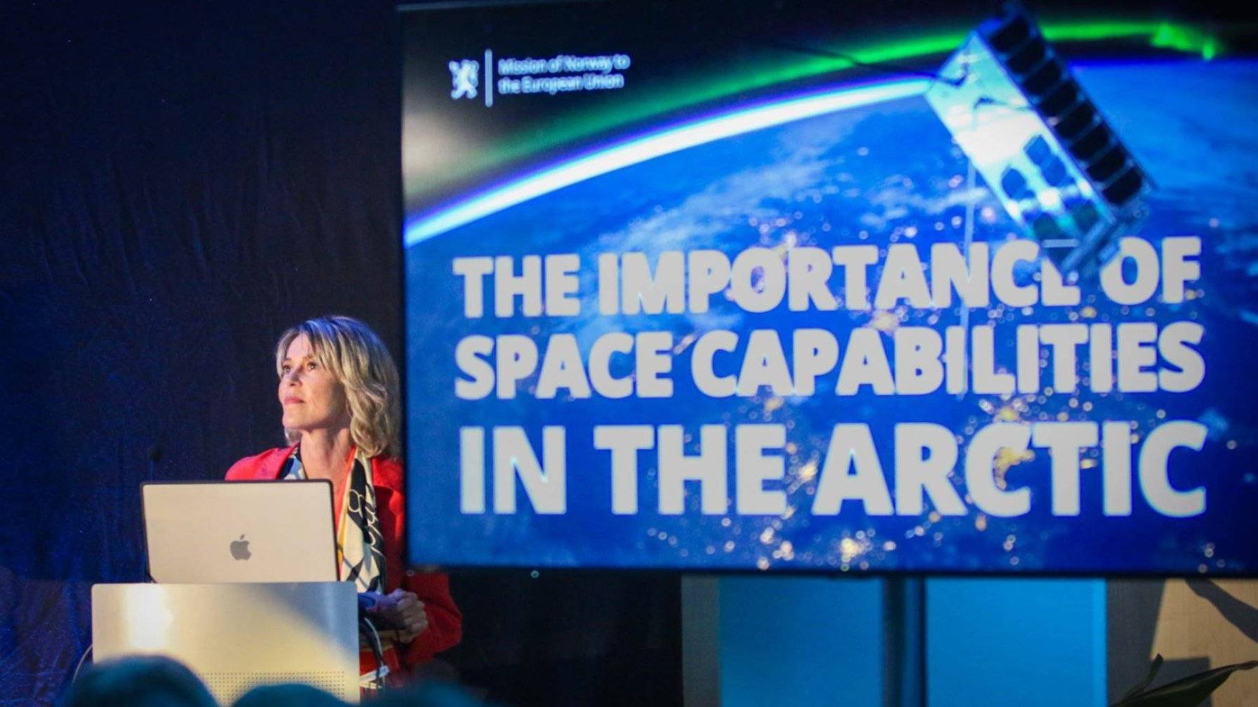 Bilde fra arrangement: The importance of Space Capabilities in the Arctic