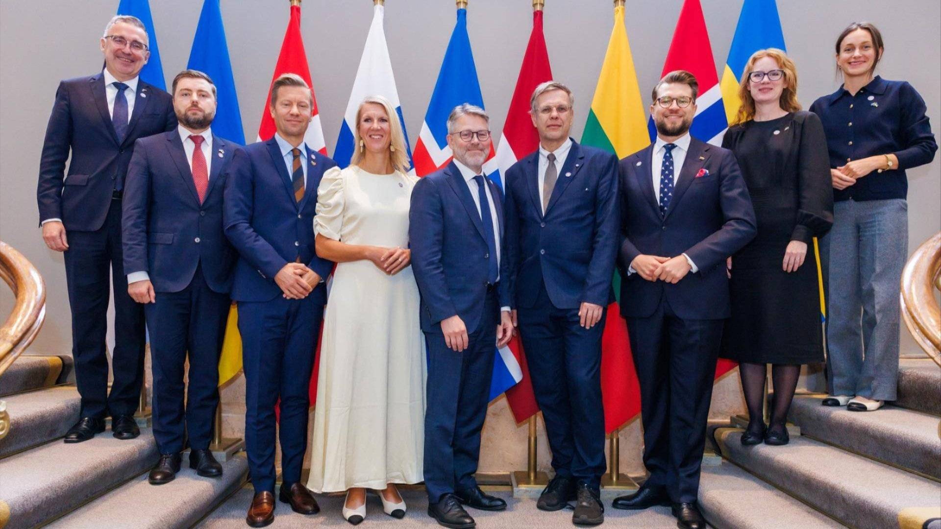 Bilde av deltakere på det nordisk-baltiske energiministermøtet.