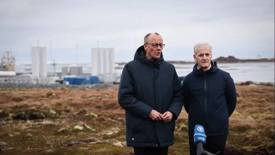 Friedrich Merz og Jonas Gahr Støre