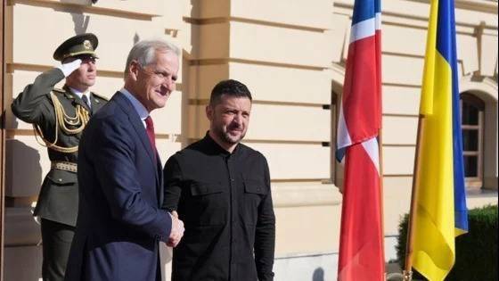 Arkivbilde av Støre i Ukraina