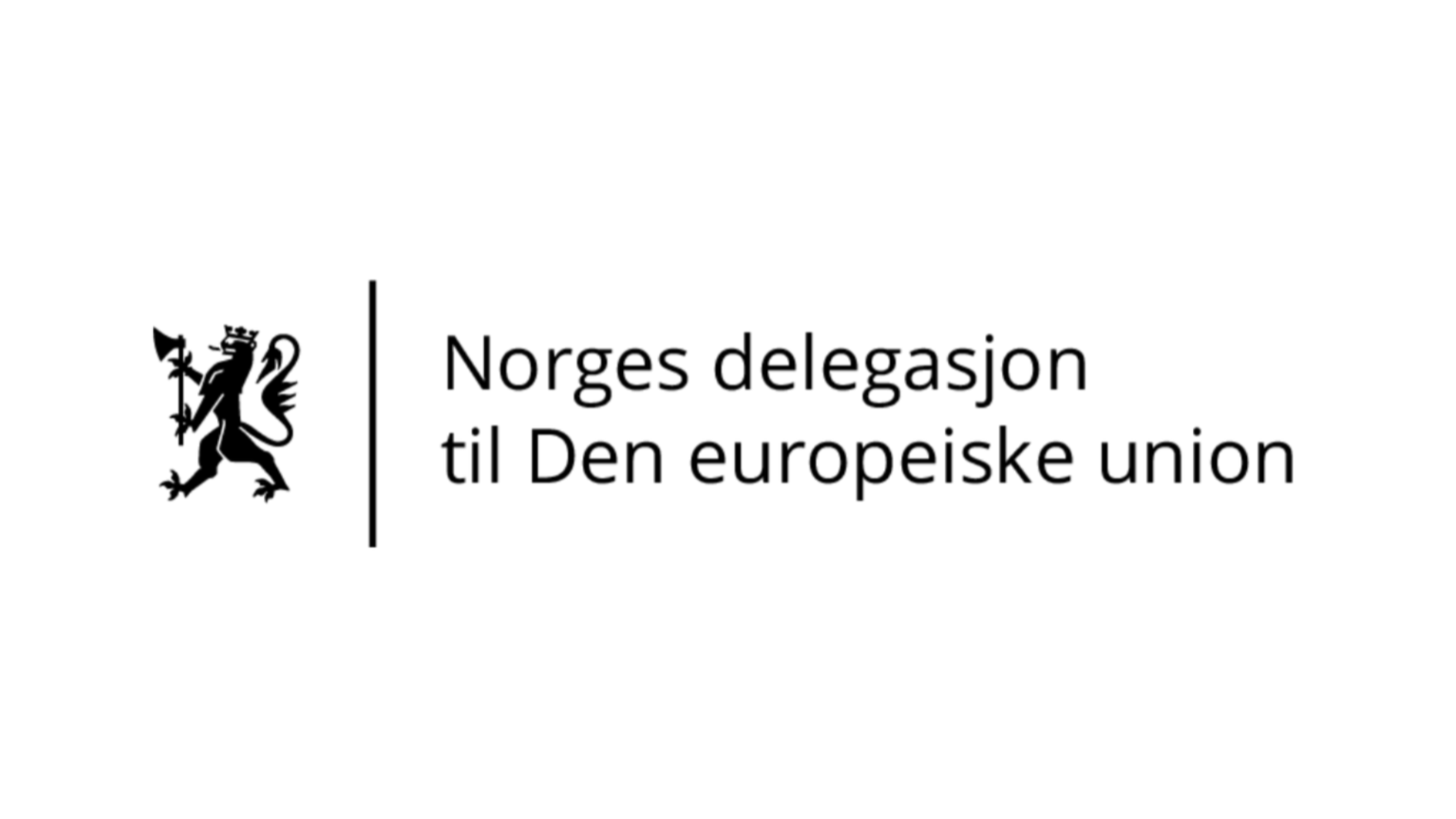Bilde av logoen til Norges delegasjon til Den europeiske union.