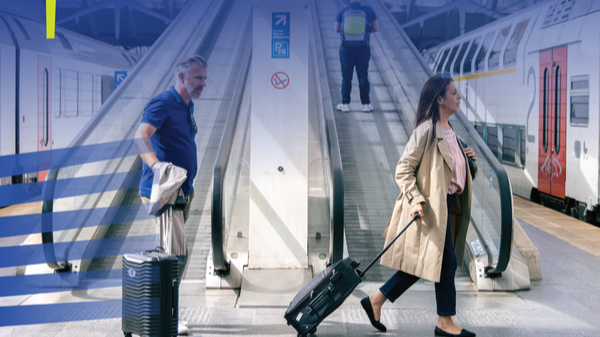 Bilde av to mennesker på reisefot