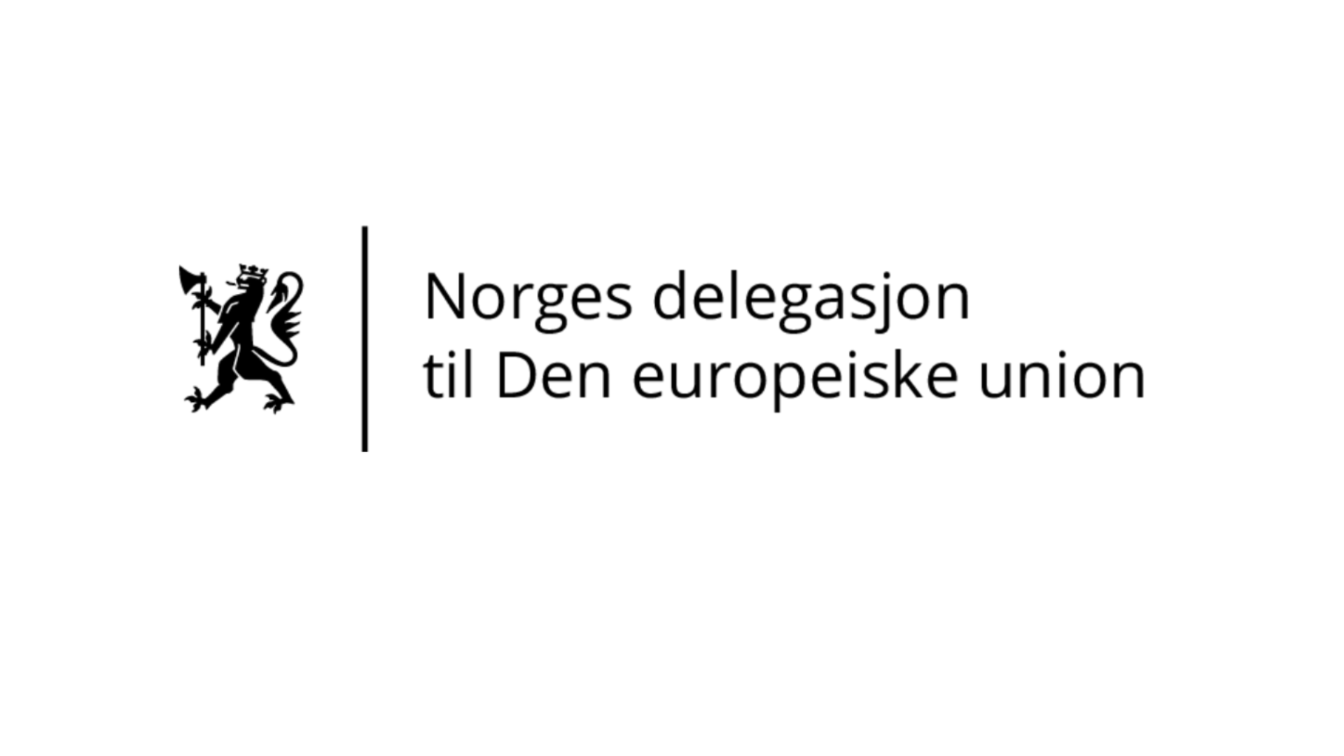 Bilde av logoen til Norges delegasjon til Den europeiske union.